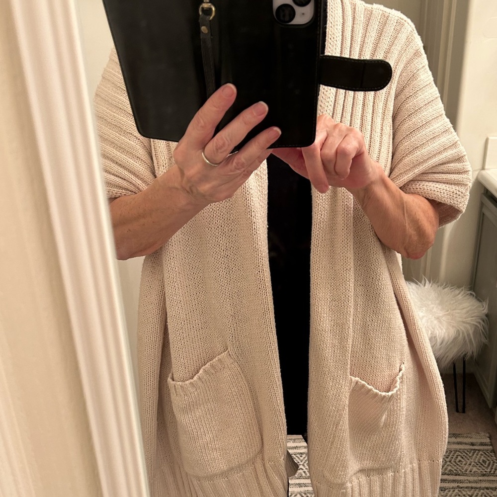 MARKDOWN on Splendid Collection 100% Cotton Open Front Cardigan - Picture 9 of 10